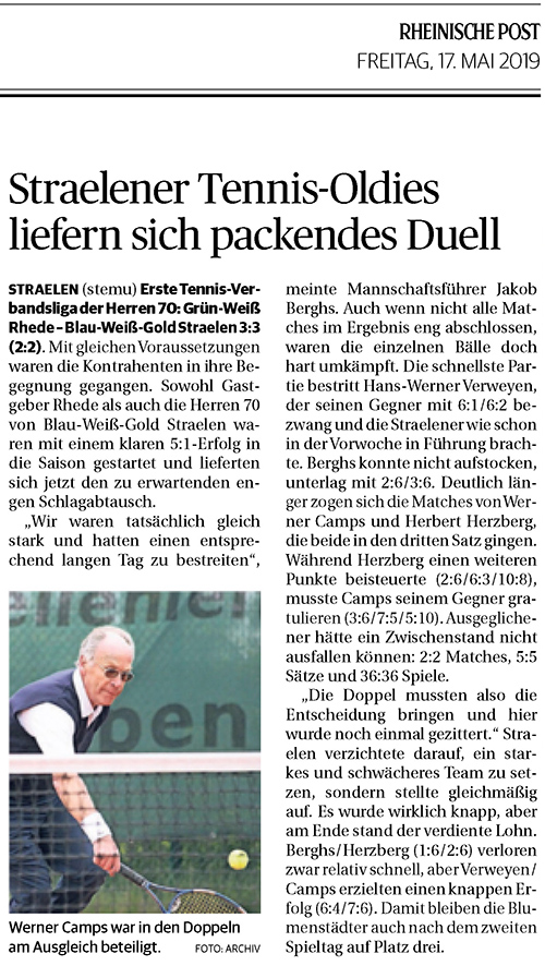 190517 Straelener Tennis-Oldies liefern sich packendes Duell