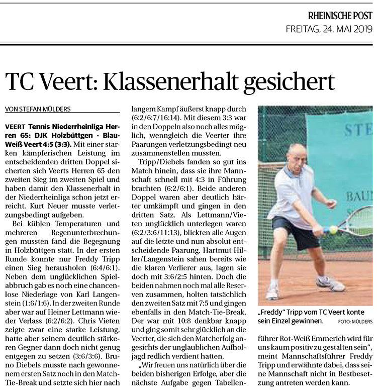 190524 TC Veert: Klassenerhalt gesichert