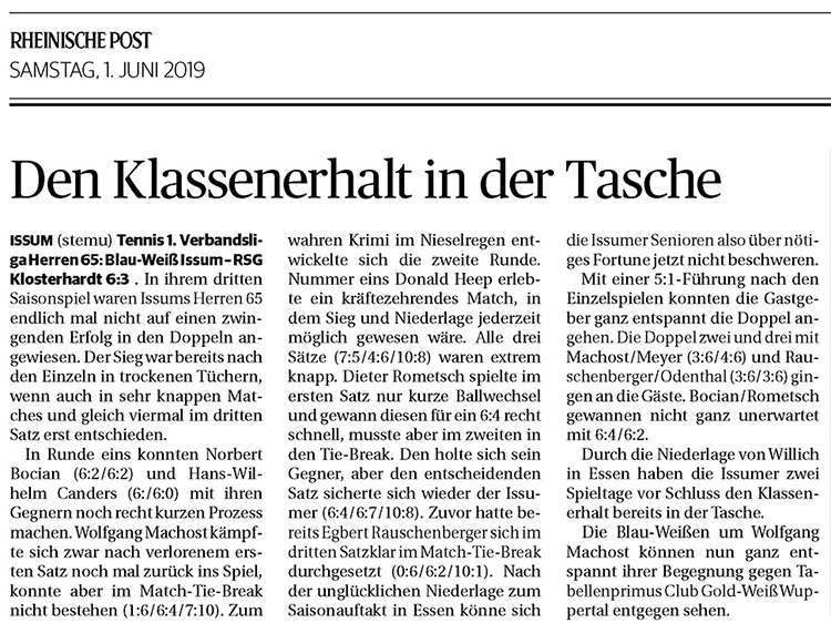 190601 Den Klassenerhalt in der Tasche (H65 Issum)