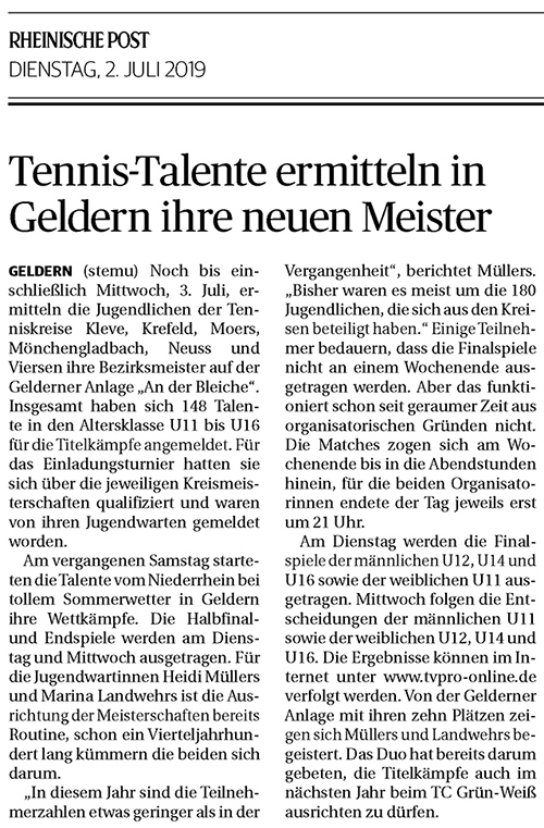 190702 Tennis-Talente ermitteln in Geldern ihre neuen Meister