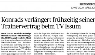 190309 Kon­rads ver­län­gert früh­zei­tig sei­nen Trai­ner­ver­trag beim TV Issum