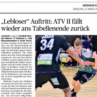 190312 „Lebloser“ Auftritt: ATV II fällt wieder ans Tabellenende zurück