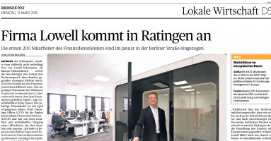 190312 Firma Lowell kommt in Ratingen an