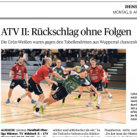 190408 ATV II: Rück­schlag oh­ne Fol­gen