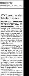 190411 ATV II erwartet den Tabellenzweiten