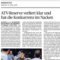 190415 ATV-Reserve verliert klar und hat die Konkurrenz im Nacken