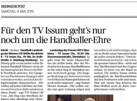 190504 Für den TV Issum geht’s nur noch um die Handballer-Ehre