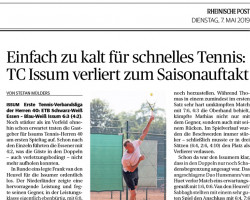 190507 TC Issum verliert zum Saisonauftakt 190507 TC Issum verliert zum Saisonauftakt