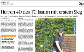 190521 Herren 40 des TC Issum mit erstem Sieg