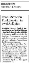 190601 Straelen: Punktgewinn in zwei Anläufen