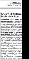 190607 Grün-Weiß Gel­dern bleibt oben dran