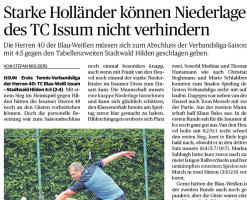 190619 Star­ke Hol­län­der kön­nen Nie­der­la­ge des TC Issum nicht ver­hin­dern