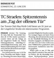 190620 TC Straelen: Spitzentennis am „Tag der offenen Tür“