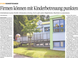 190820 Firmen können mit Kinderbetreuung punkten